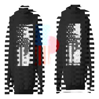 半日半 アメリカ国旗 日米ルーツ スウェットシャツ - Kawaiitshirt