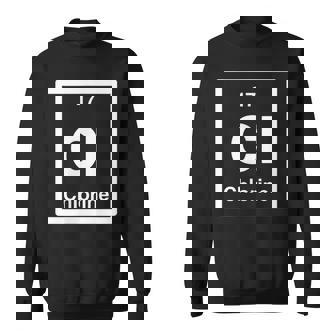 塩素 Cl 元素周期表 サイエンスギフト スウェットシャツ - Kawaiitshirt