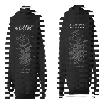 太陽光発電特許プリント太陽光発電セル青写真図 スウェットシャツ - Kawaiitshirt