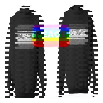 平和 シンボル 国旗 色 戦争反対 虹 Peace No Warintage スウェットシャツ - Kawaiitshirt