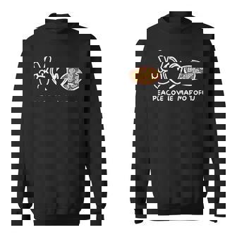 平和 愛 麻婆豆腐 レトロ 麻婆豆腐好き 食べ物好き スウェットシャツ - Kawaiitshirt