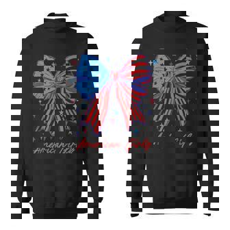 愛国的な弓 アメリカンガーリーシャツ 星条旗アート スウェットシャツ - Kawaiitshirt