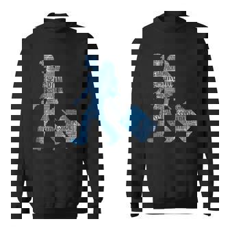 旅への冒険心を抱くシルエットデザイン 世界を巡る旅人たち スウェットシャツ - Kawaiitshirt