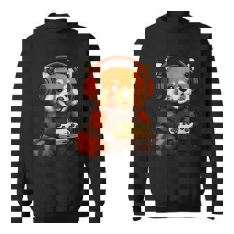 日本のレッサーパンダ ゲーマー アニメ レトロ ビデオゲーム ヴィンテージ スウェットシャツ - Kawaiitshirt