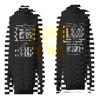 昔は同僚の定年退職祝いに、レジェンドと一緒に働いてた スウェットシャツ - Kawaiitshirt