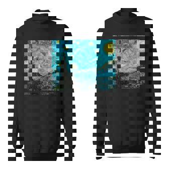 星月夜 ゴッホ 長袖tシャツ スウェットシャツ - Kawaiitshirt