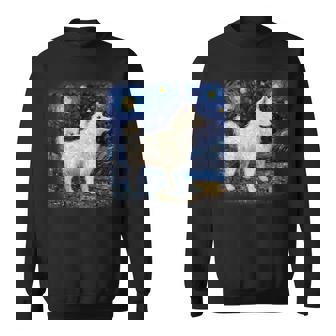 星月夜の犬 ヴァン・ゴッホ サモエド スウェットシャツ - Kawaiitshirt