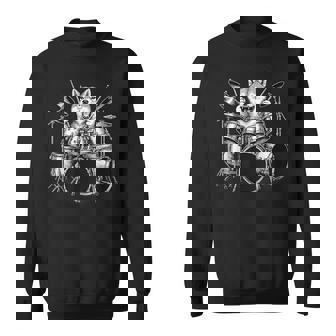 柴犬 ドラムを弾く ドラマー 犬好き スウェットシャツ - Kawaiitshirt