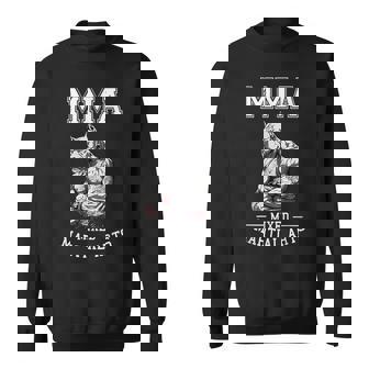 犬のmmaファイター フリーファイティングピットブル スウェットシャツ - Kawaiitshirt