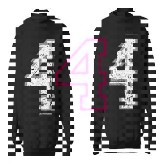 番号 4 ピンクのお気に入りの番号 スウェットシャツ - Kawaiitshirt