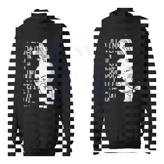 疑わしいとき おなら 出す おもしろい おなら かわいい ウサギ おなら スウェットシャツ - Kawaiitshirt