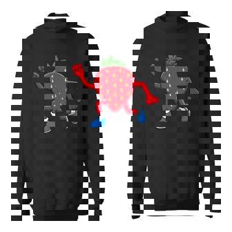 皮肉なイチゴランニングマラソン趣味のランナー スウェットシャツ - Kawaiitshirt