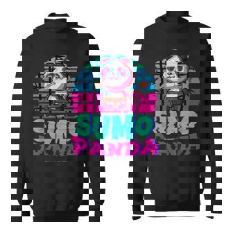 相撲パンダ力士ベーパーウェーブ和風美学 スウェットシャツ - Kawaiitshirt