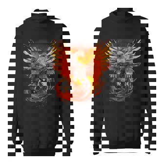 神話の鳥 若返り 不死鳥 芸術作品 ファイヤーバード リボーン スウェットシャツ - Kawaiitshirt