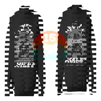 結婚15周年記念 15年目の結婚記念日 結婚15年目 Level 15 Complete スウェットシャツ - Kawaiitshirt