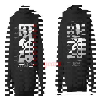 結婚20周年 結婚記念日 磁器 結婚記念日 スウェットシャツ - Kawaiitshirt