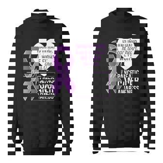 膵臓がん啓発 ハートトゥハート パープルリボン スウェットシャツ - Kawaiitshirt