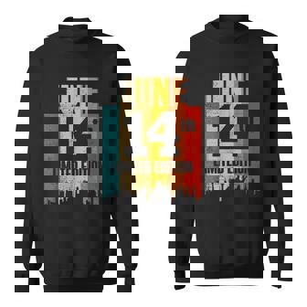 誕生日 6 月 14 日 レトロ ヴィンテージ スウェットシャツ - Kawaiitshirt