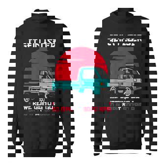 軽トラックジャパン ミニトラック Get In Loser 日本トラック スウェットシャツ - Kawaiitshirt
