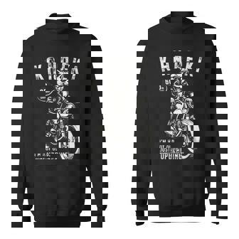 還暦祝い バイク好き 猫好き 父 男性 クラシックバイク 60歳 I'm Not Old Just Upgrading スウェットシャツ - Kawaiitshirt