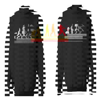 野球 人類の進化 面白いtシャツ おもしろ グッズ 服 ベースボール ネタ メンズ Evolution 野球部 男性 スウェットシャツ - Kawaiitshirt