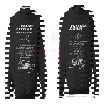 電気技師の妻シャツ 電気技師tシャツ ラインマンギフト スウェットシャツ - Kawaiitshirt