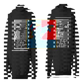 面白tシャツ 海 シャチ おもしろ かわいい グッズ 服 ネタ メンズ オリジナル 夏 生き物 レトロ スウェットシャツ - Kawaiitshirt