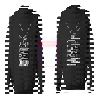 面白いfエリア 51 宇宙人 Idパス ハロウィンコスチューム スウェットシャツ - Kawaiitshirt