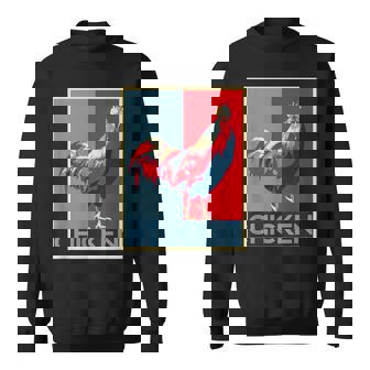 面白いtシャツ にわとり 鶏 鳥 メンズ おもしろ 面白い 服 おもしろグッズ ネタ ポスター チキン スウェットシャツ - Kawaiitshirt