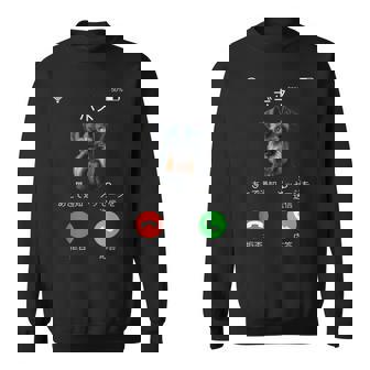 面白いtシャツ シュナウザー 着信 犬 イヌ メンズ グッズ かわいい おもしろ 面白い 服 ネタ スウェットシャツ - Kawaiitshirt