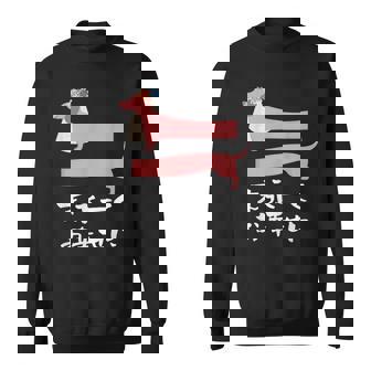 面白いtシャツ 犬 ダックスフンド 結婚祝い イヌ 犬好き グッズ かわいい おもしろ 面白い 服 ネタ スウェットシャツ - Kawaiitshirt