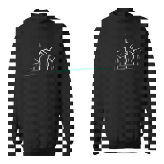風車の風力発電設計 スウェットシャツ - Kawaiitshirt
