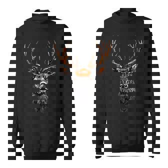 鹿角狩猟鹿トナカイ赤鹿角ハンター スウェットシャツ - Kawaiitshirt