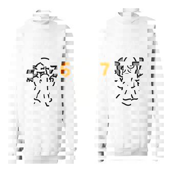 67 Meme Halloween Costume 6 7 Boo Sheet Six Seven 6-7 Sweatshirt | Mazezy