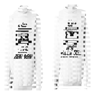 6th Wedding Anniversary 6 Years Cassette Tape Music Couples Sweatshirt Unisex | Mazezy