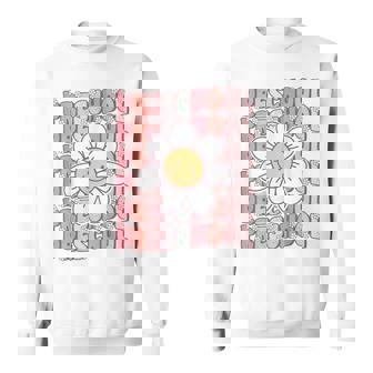 70s Groovy Preschool Cute Back To School First Day Of Pre K Sweatshirt Unisex | Mazezy