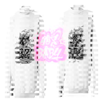 90S Classic Airbrush Style Graphic Retro Birthday Sweatshirt - Seseable