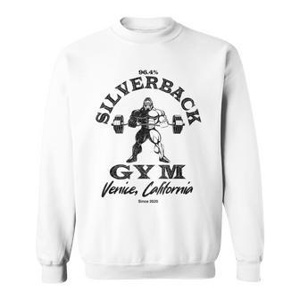 964 Silverback Gym Apparel Venice Beach California Retro Sweatshirt - Thegiftio UK