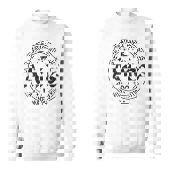 Aries Virtues Vintage Style Zodiac Aries Sweatshirt | Mazezy