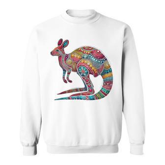 Australian Aboriginal Kangaroo Animal Lover Australia Sweatshirt - Thegiftio UK