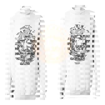 Badlands National Park Vintage Hiking Camping Sweatshirt | Mazezy