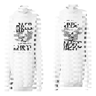 Bald & Majestic Bald Eagle Father's Day Bald Guy Sweatshirt | Mazezy