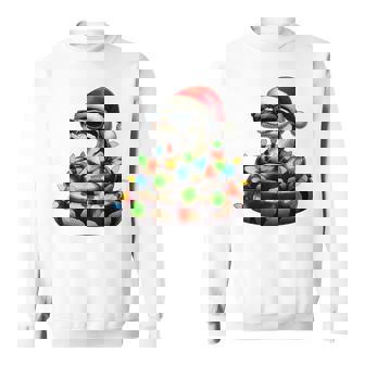 Ball Python Snake Sunglasses Cute Christmas Xmas Sweatshirt | Mazezy