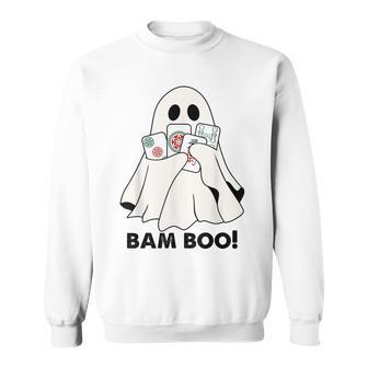 Bam Boo Halloween Mahjong Ghost Mahjong Halloween Game Sweatshirt - Thegiftio