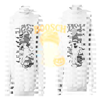 Boosch Light Halloween Ghost Pumpkin Beer Drinking Sweatshirt | Seseable FR