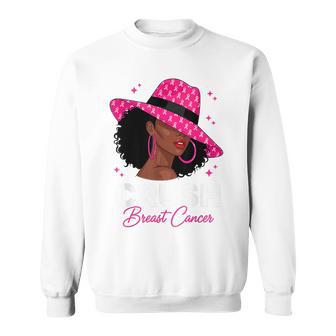 Breast Cancer Awareness African American Afro Women Sweatshirt - Thegiftio UK