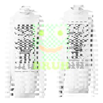Bruh Green Face Eggs And Bacon Ham 朝食 聖パトリックズ スウェットシャツ - Kawaiitshirt