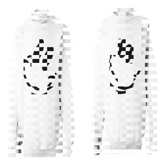 Cara Feliz Feliz Cara Áspera Boceto Emoticonos Cara Feliz Camisa de entrenamiento - Regaloses