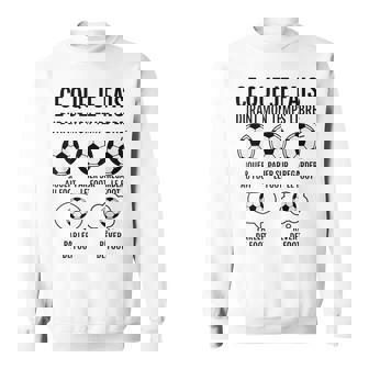 Ce Que Je Fais Temps Libre Humour Foot Français Sweater e - Cadeauxyz