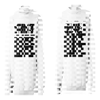 Choose Life Grandes Lettres Noires Amusantes Des Années 80 -Tyle Rétro Sweater e - Cadeauxyz